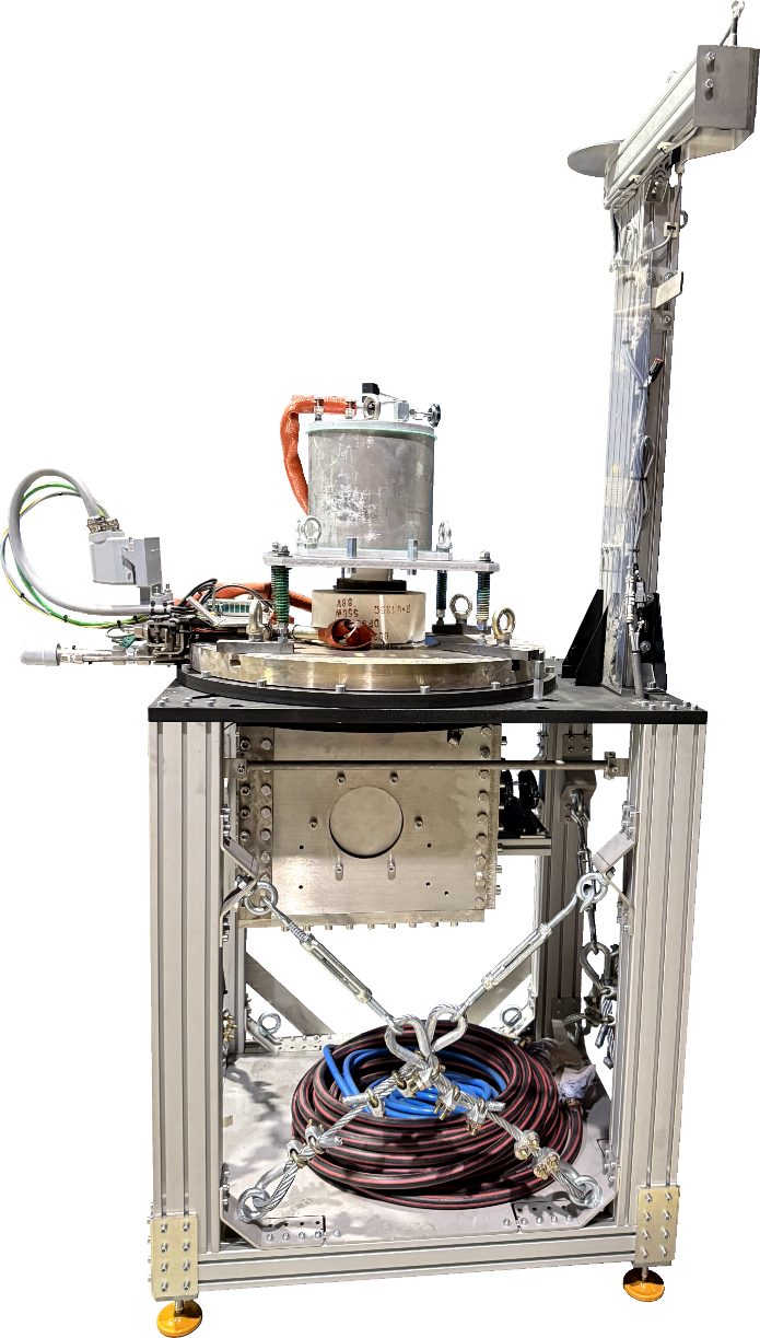 Newly built low-pressure casting furnace used to cast the stator housings.